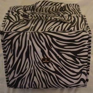 JM New York zebra beauty organizer